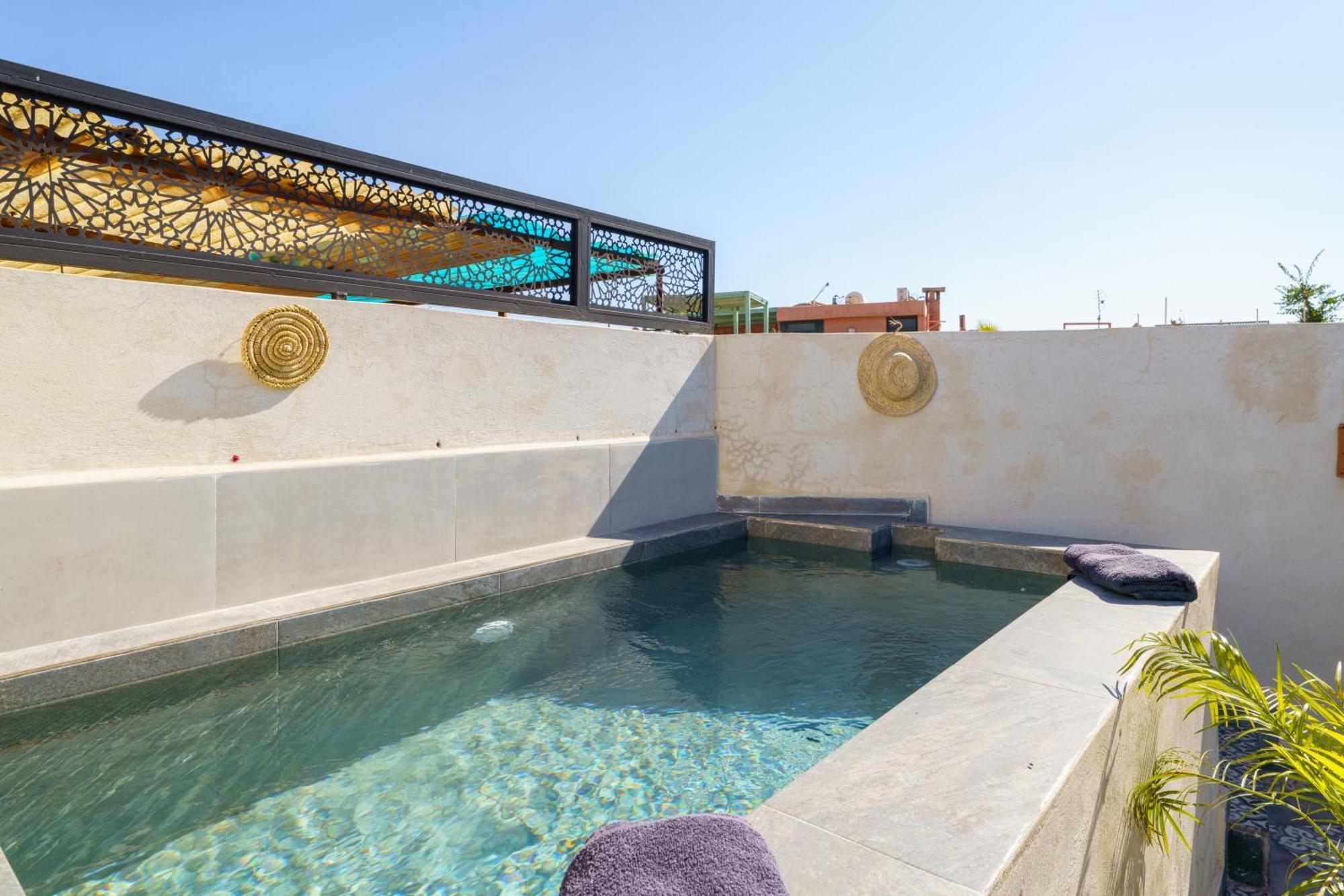 Riad 4 Chambres - Piscine & Petit Dejeuner Gratuit - Wifi Fibre Optique Marraquexe Exterior foto